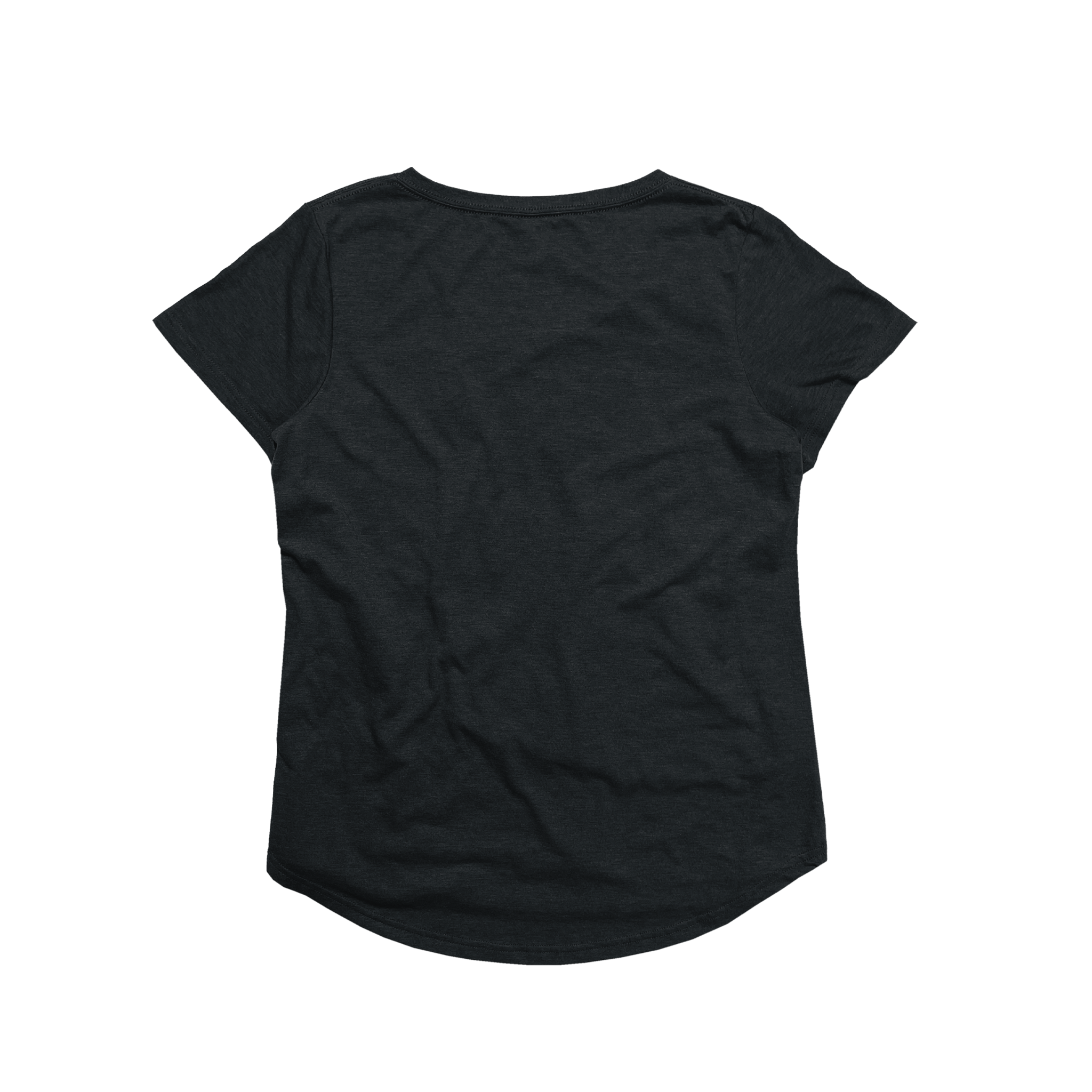 Ladies Eco-Triblend Drop Hem V-Neck Pocket Tee