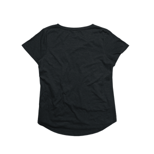 Ladies Eco-Triblend Drop Hem V-Neck Pocket Tee