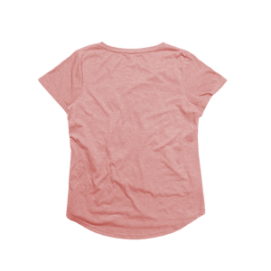 Ladies Eco-Triblend Drop Hem V-Neck Pocket Tee