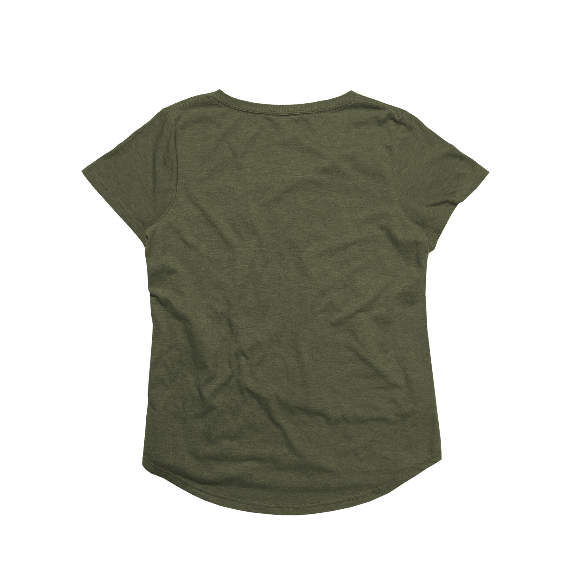 Ladies Eco-Triblend Drop Hem V-Neck Pocket Tee