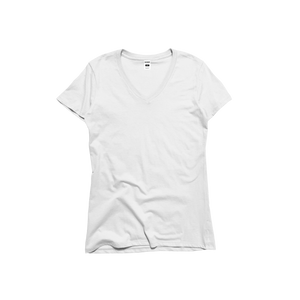 Ladies Premium Cotton Short Sleeve V-Neck Tee (Last Chance)