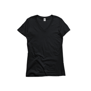 Ladies Premium Cotton Short Sleeve V-Neck Tee