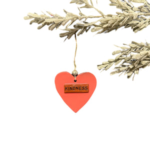 Ceramic Heart Ornament - Kindness