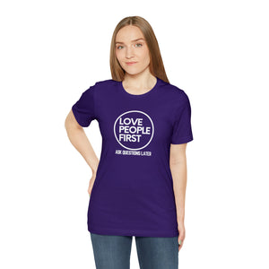 Love People First Tee (White Print)