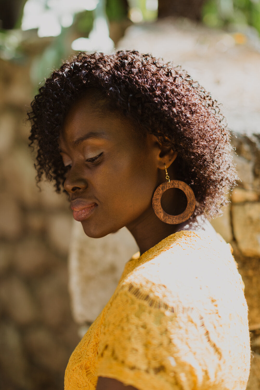 Makaya Earrings - Mahogany