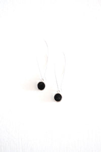 Angie Earrings - Silver Horn