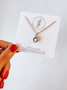 Jillian Necklace: Gold Bone