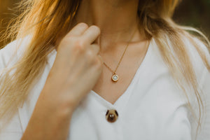 Jillian Necklace: Gold Bone