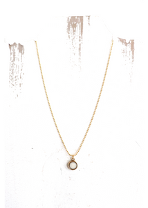 Angie Necklace - Gold Bone