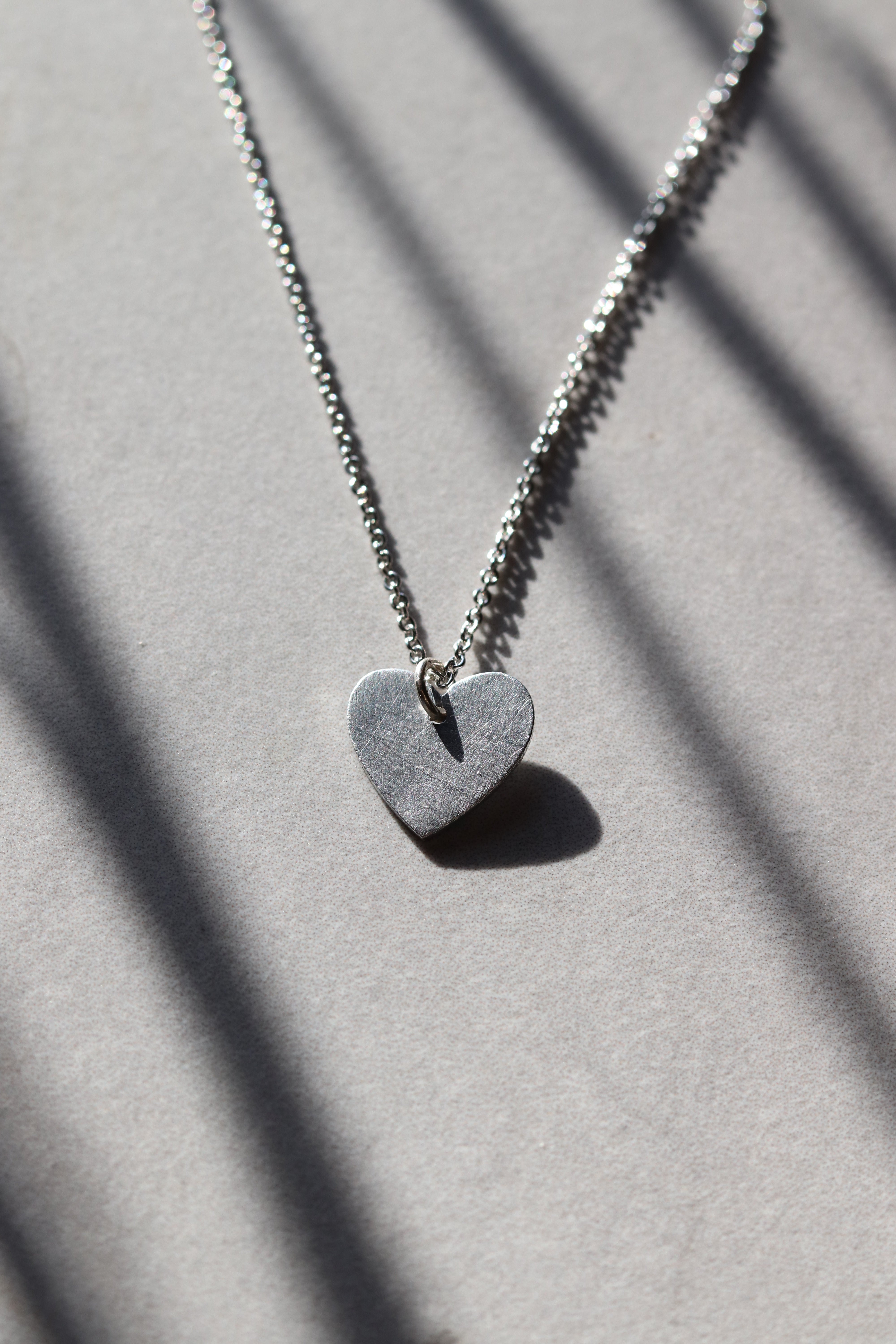 Aluminum Heart Necklace