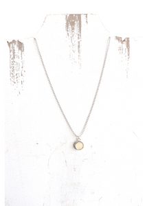 Angie Necklace - Silver Bone