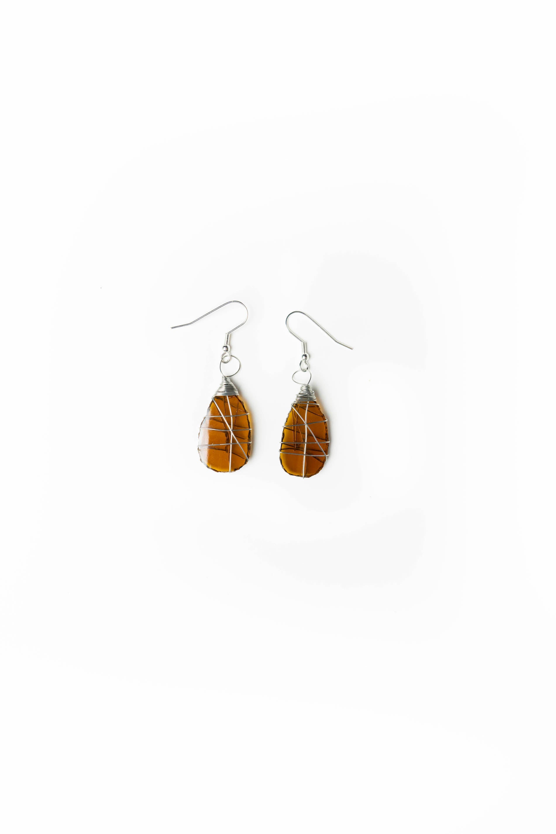 Tumbled Glass Earring