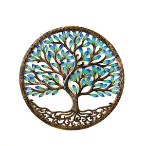 Bronze and Blue Tree of Life