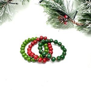 Holly Berry Bracelet Stack