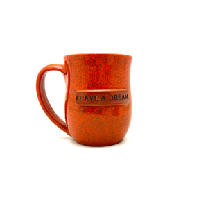 I Have A Dream Mug- Orange Speckled