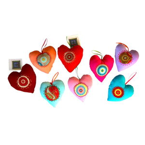 'Sweethearts' Set of 3 Stuffed Hearts