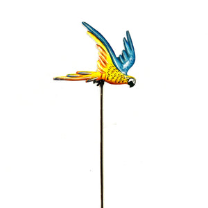 Tropical Blue Bird Garden Stake