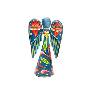 Dark Blue Floral Angel