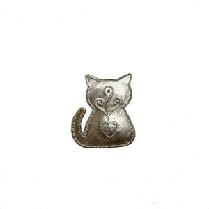 Steel Drum Kitty Cat Magnet