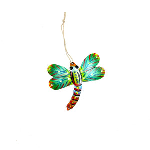 Little Dragonfly Ornament- Green/Blue