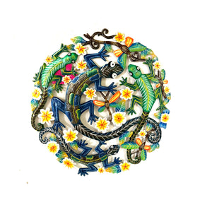 Lizard and Dragonflies