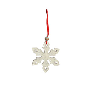 Ceramic Snowflake Ornament