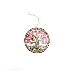 Tree of Life Tree Ornament- Pink