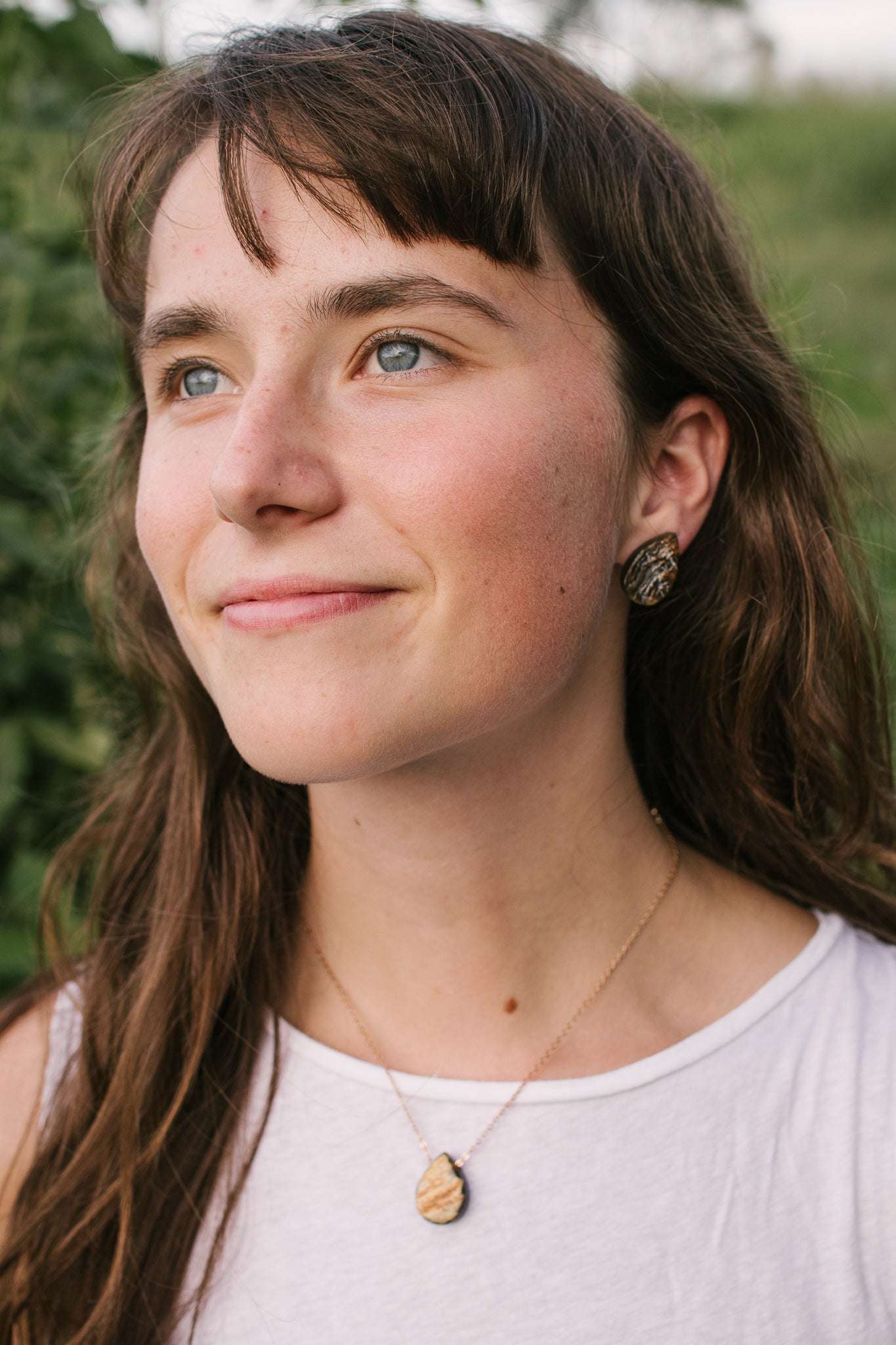 Teardrop Horn Necklace