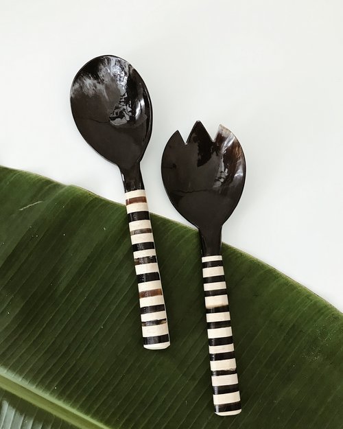 Horn Salad Servers (Set of 2)