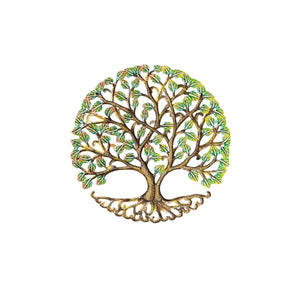 Medium Golden Green Tree of Life