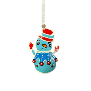 Blue Frosty Ornament