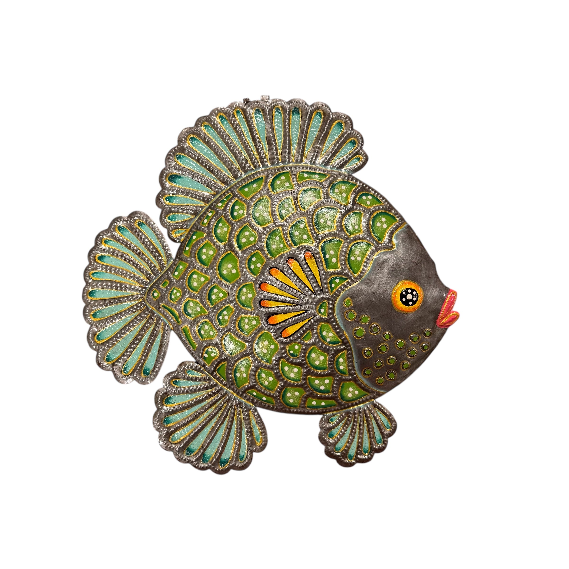 Medium Orilien Fish- Green & Blue