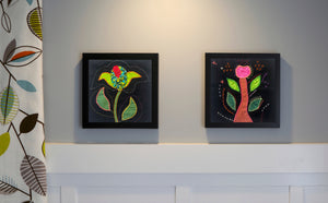 NEW! Midnight Garden Framed Mini-Quilt