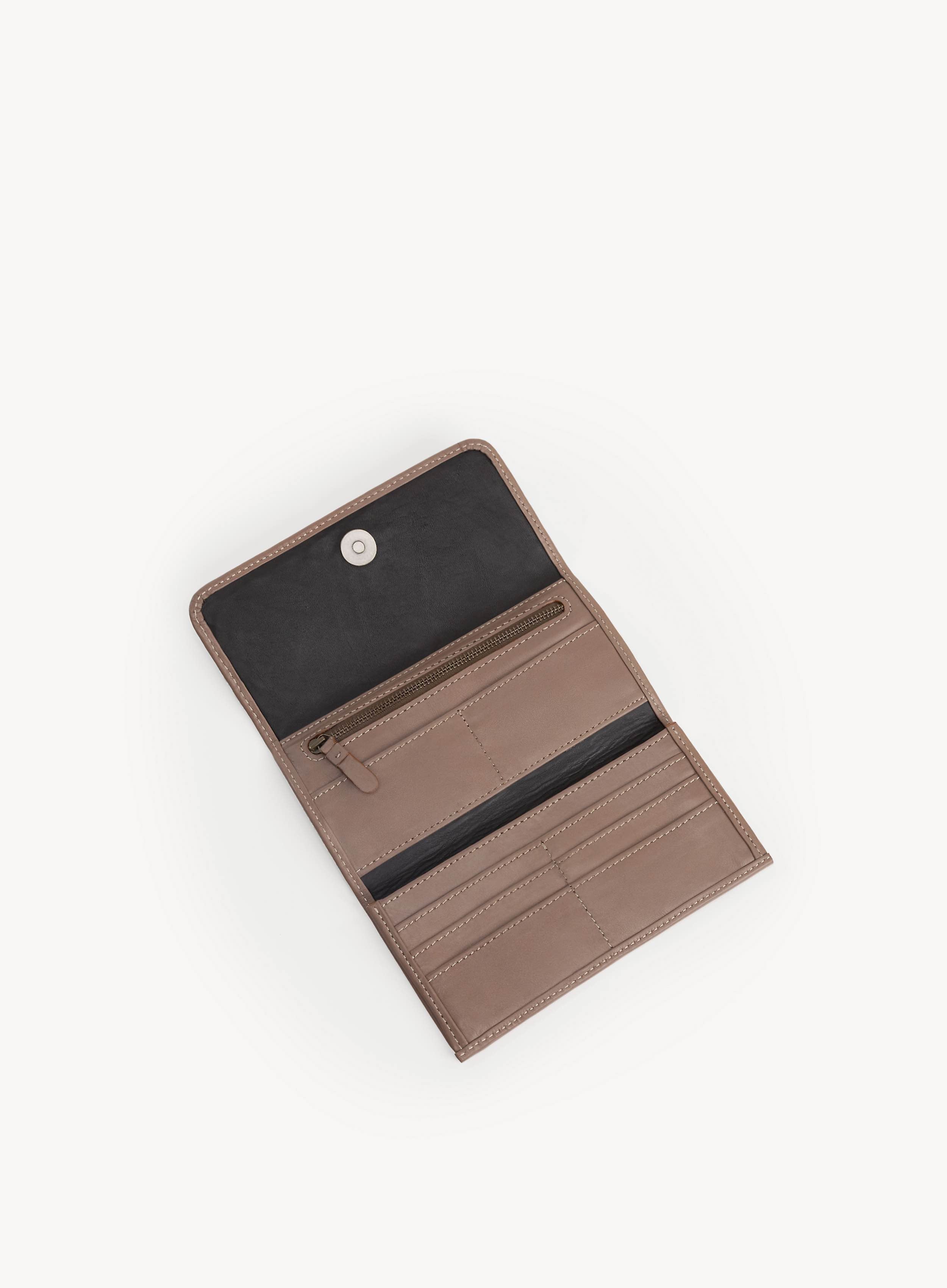 Trifold Wallet - Sale - Taupe