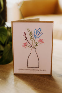Thanks For Always Keeping Me Alive Greeting Card