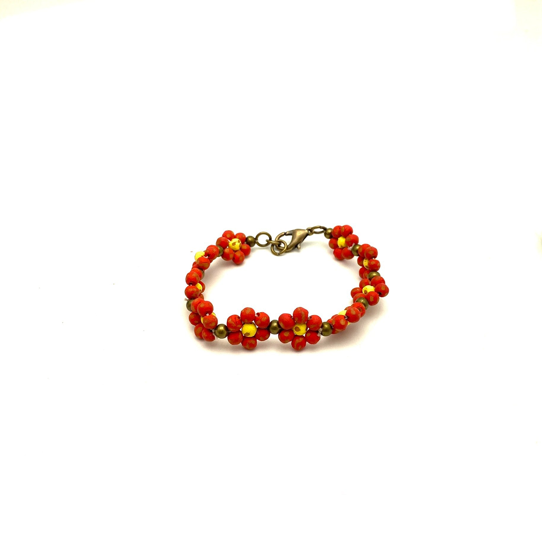 Ceramic Daisy Chain Bracelet