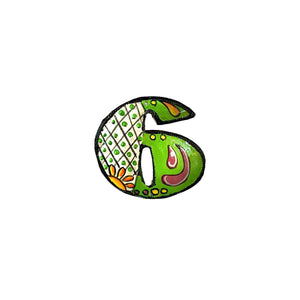 Painted Numbers - Green