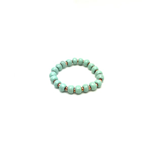 Simple Ceramic Bracelet- Rose Gold