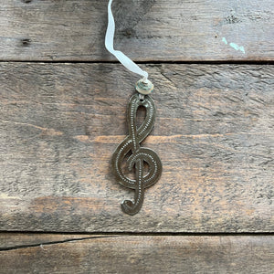 Treble Clef Ornament