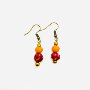 Antiqued Aromatherapy Earrings