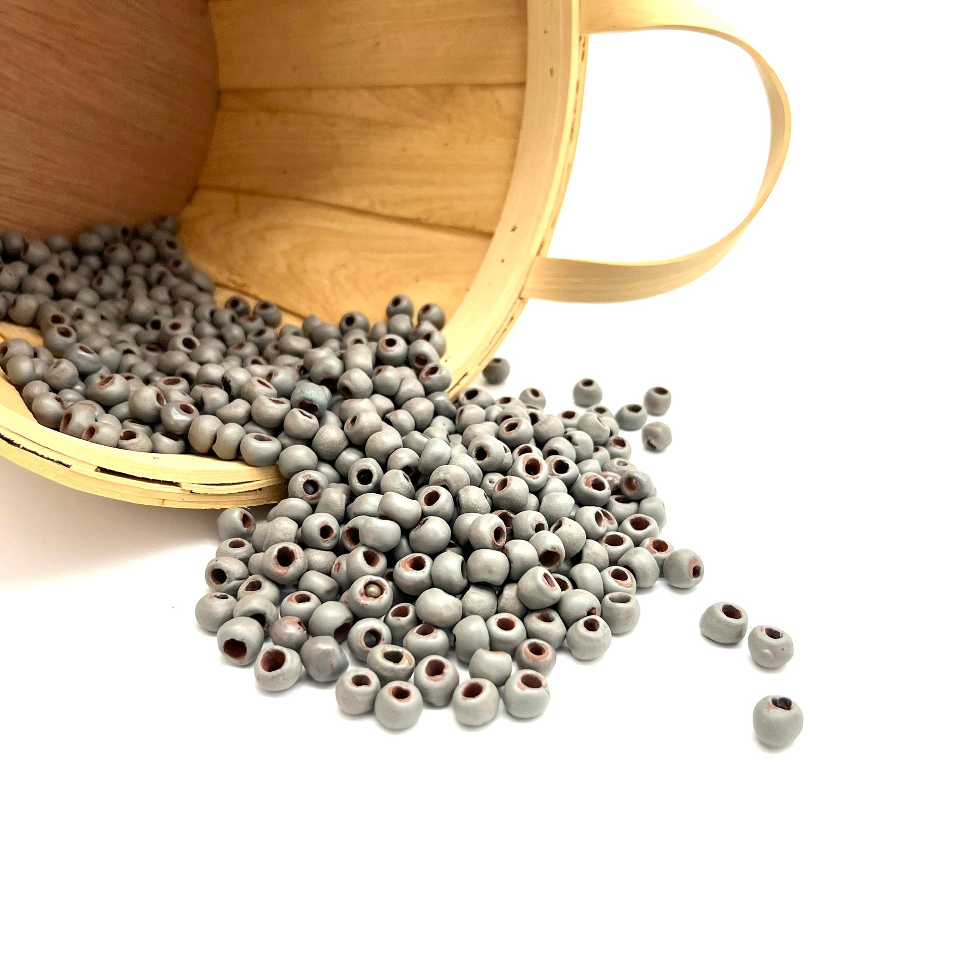 Bulk Beads - Matte Gray