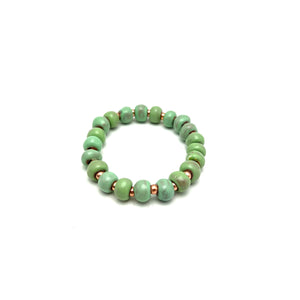 Simple Ceramic Bracelet- Rose Gold