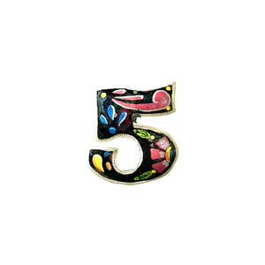 Painted Numbers - Black