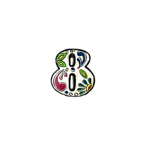 Painted Numbers - White