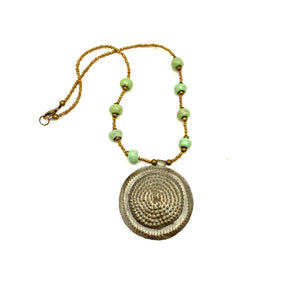 Steel Drum Medallion Necklace