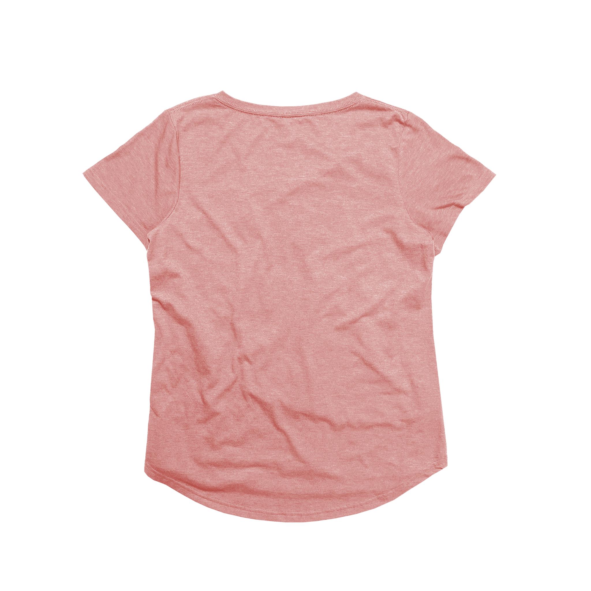 Ladies Eco-Triblend Drop Hem V-Neck Pocket Tee