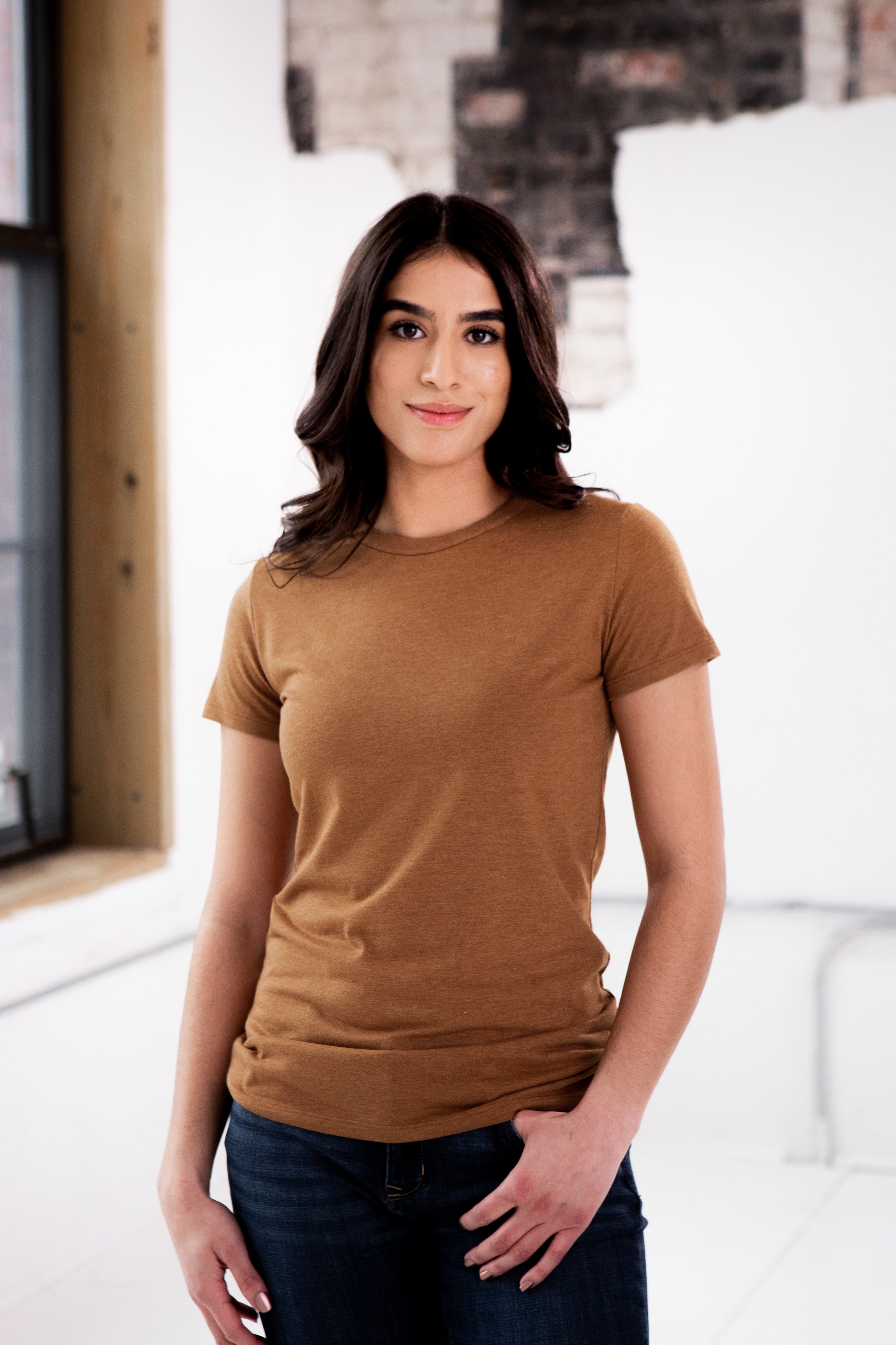 Ladies Eco-Triblend Short Sleeve Tee (Fashion Colors)