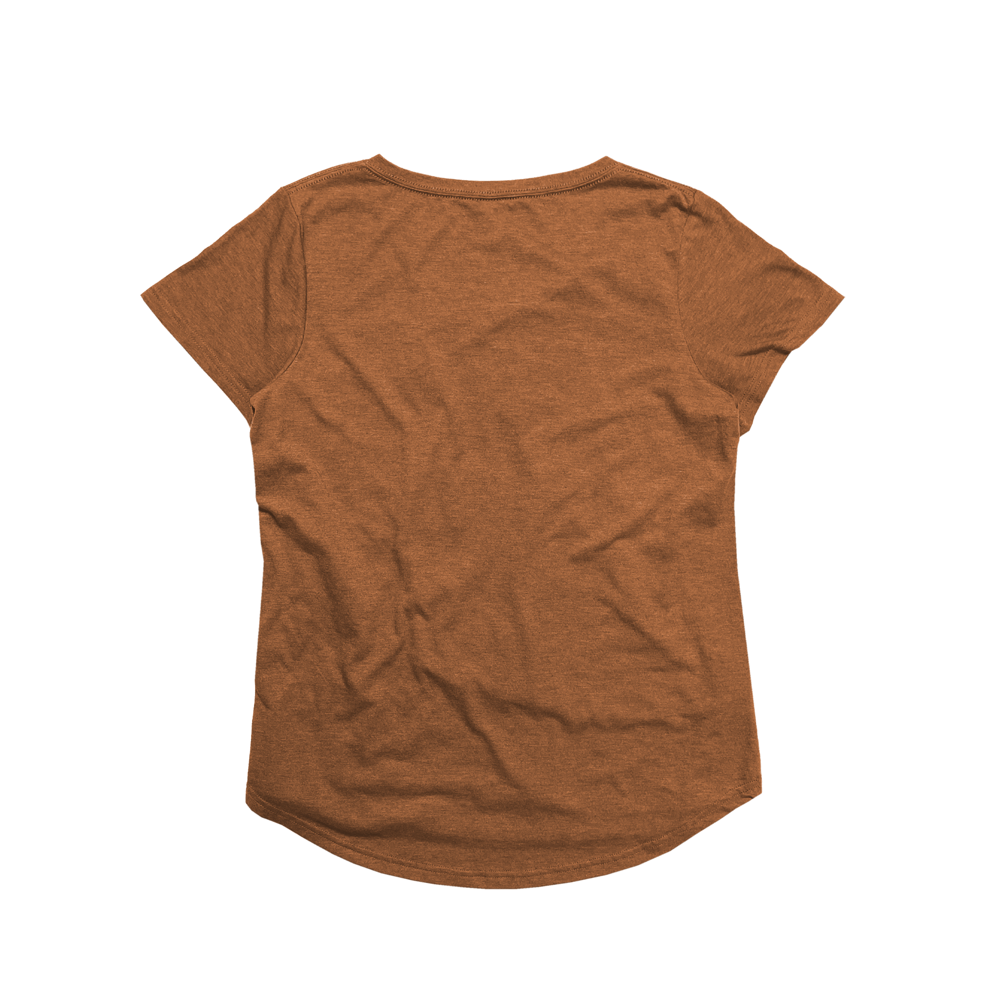 Ladies Eco-Triblend Drop Hem V-Neck Pocket Tee