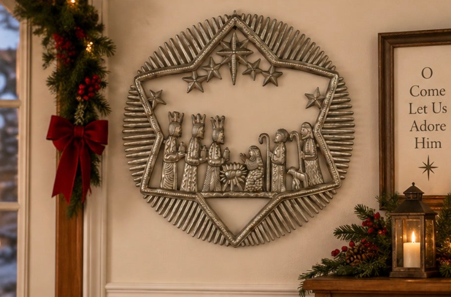 Shining Star Hanging Nativity