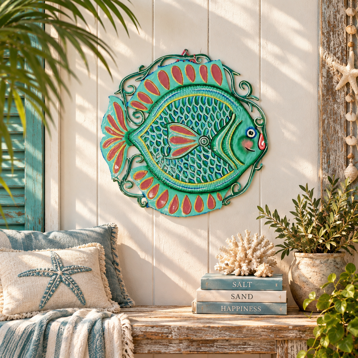 Turquoise Fish with Scales
